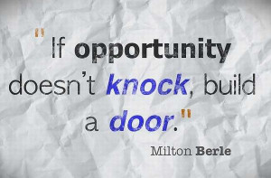 Opportunity quotes of success by famous author milton berle which give ...