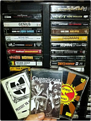 hip hop rap wutang mobb deep Gang Starr cassettes gza red man 90s rap ...