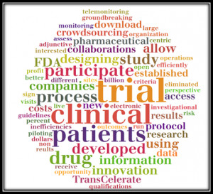 ... of words from Andreas Koester’s talk on improving clinical trials
