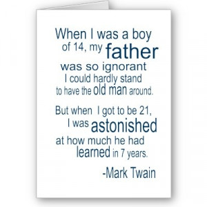 Mark Twain For mom and dad