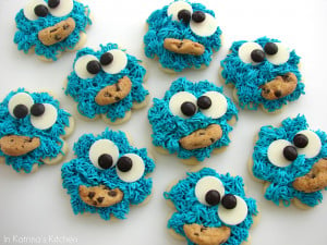 Cookie Monster Cookies from @KatrinasKitchen at www.inkatrinaskitchen ...