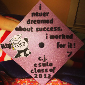 Graduation cap #csula #2013