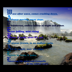 Waterfall- poem by MoonShadow-27