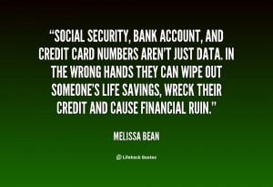 credit card quotes source http quotes lifehack org quote melissa bean ...
