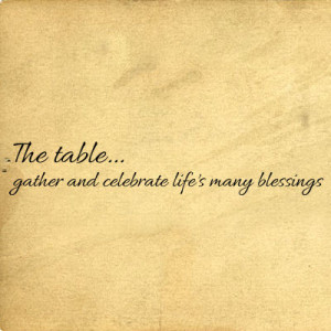 ... Room » Kitchen & Dining » The Table Gather & Celebrate Wall Decals