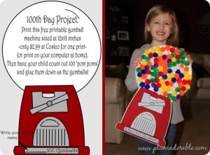 glasses on the 100th day of school 100s day printables
