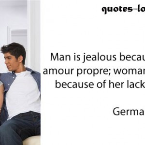 Women jealous of men