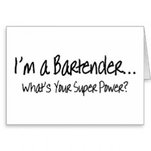 Im A Bartender Whats Your Super Power Cards