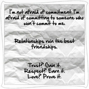 Not Afraid Of Commitment