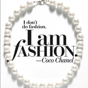 Coco Chanel #Pearls #quote #Fashion