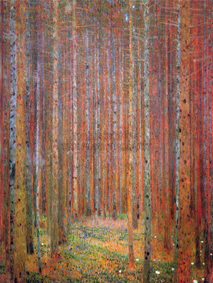 Gustav Klimt Tannenwald Art