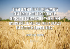 Henry David Thoreau Walden Quotes If One Advances Confidently Clinic