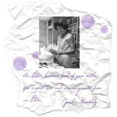 JACQUELINE BOUVIER KENNEDY QUOTES,LETTERS, PAPERS