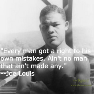 Best Black History Quotes: Joe Louis on Mistakes