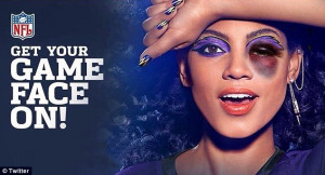 ... Baltimore Ravens fans (above), the team Ray Rice formerly played for