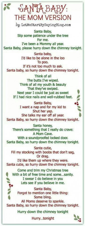 Santa baby mom song