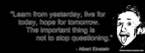 Albert Einstein Quote Cover Comments