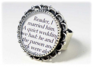 ... Quote - Reader I Married Him - Literary Jewelry for Book Lovers