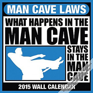 2015 BrownTrout Publishers Man Cave Laws Monthly Wall Calendar, 12in ...