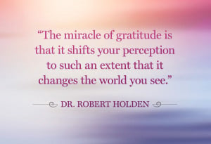 Robert Holden gratitude quote