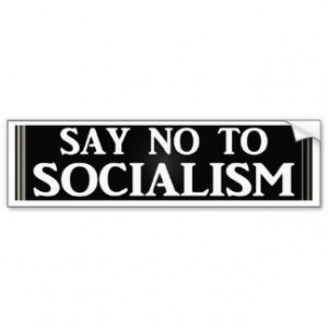 Anti-Obama Socialism Sticker Bumper Sticker