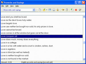 Cross+A contains more than 4000 English proverbs, sayings and idioms ...