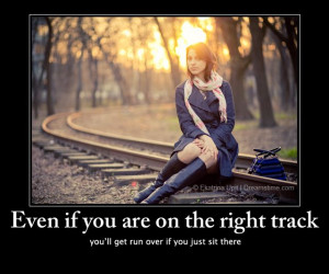 you just sit there. Download Girl on the railway photo. on Meme Quotes ...