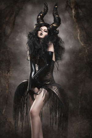 beautiful, black, dark, demonic, evil