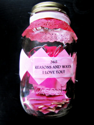 365 Ways and Reasons I Love You Jar