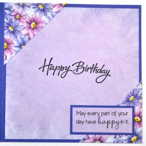 Happy Birthday To My Daughter Card Here is the card that i made