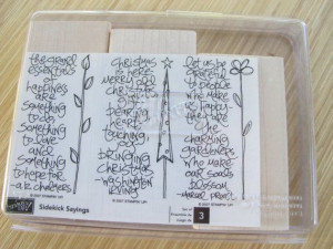 Stampin Up wood SIDEKICK SAYINGS Happiness by svelteSTUFFj, $14.50