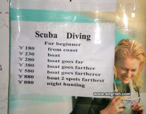 funny scuba diving quotes