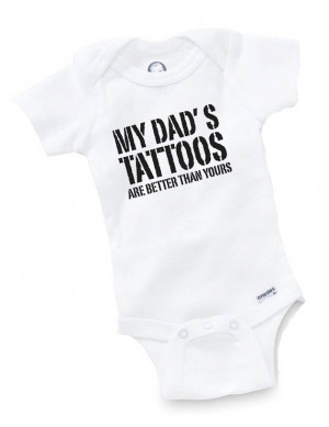 ... Bodysuit Baby Shower Gift Funny Geek Nerd Cute Fun Boy Girl Tattoo