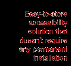 Wheelchair lifts providing handicapped access in public buildings.