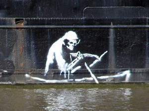 ... the pestilence of The Great Stink. Banksy Photo #4 by Adrian Pingstone