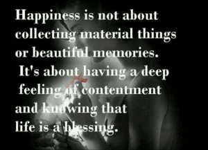 Happiness Quotes collecting beautiful memories blessing