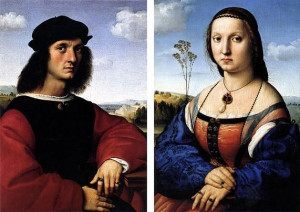 Raffaello Sanzio - Ritratto di Agnolo Doni e Maddalena Strozzi, 1506 ...