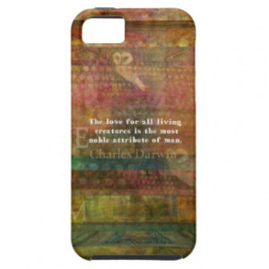 Charles Darwin Quote about animals iPhone 5 Case