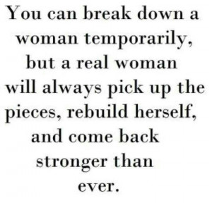 Strength of a broken woman