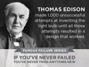 Thomas Edison - Each failed attempt brought him one step closer to ...