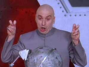 You know who else likes lasers? Dr Evil from Austin Powers . Picture ...