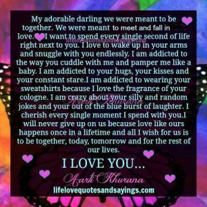 my adorable darling we were meant to be together we were meant to meet ...