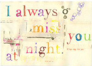 always miss you at night
