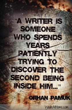 writer is someone who spends years patiently trying to discover the ...