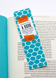 DIY washi tape bookmark More