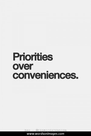 Priorities quotes