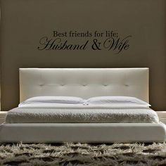 Best Friends For Life Husband & Wife Couple Love Romance Quote Bedroom ...