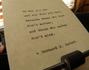 Bernard M. Baruch Quote, 