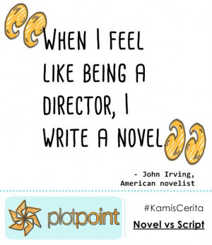 Quote from John Irving.