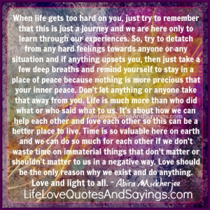 When Life Gets Too Hard..